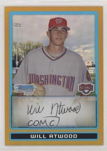 2009 Bowman Chrome Prospects Gold Refractor /50 Will Atwood #BCP79