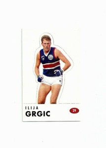 1996 SELECT VFL/AFL FOOTBALL POP UP CARD #29 Ilija Grgic MINT (Footscray)