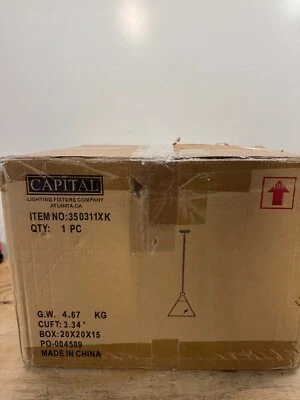 Capital Lighting 350311XK Paloma 15" Wide Pendant, Textured Black - Image 1 of 4