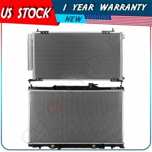 Radiator and AC Condenser Kit For 2003 2004 2005 2006 Honda CR-V Element - Picture 1 of 10