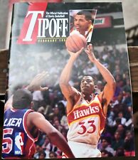Chicago Bulls vs Atlanta Hawks TIPOFF Program w/ Game Notes - Feb 21, 1992