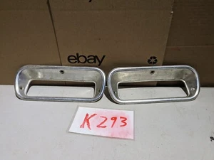 1966-62 CHEVY TRUCK ORIGINAL FRONT TURN SIGNAL LIGHT BEZEL SET (2) - Picture 1 of 9