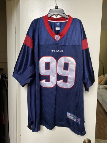 Reebok Houston Texans #99 JJ Watt NFL On Field Navy Jersey Stitched Size 54 Cover