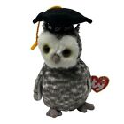 TY Beanie Baby Smart Owl Class of 2001 Graduation OWL with tag