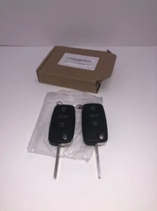 ECCPP 2 Flip Folding Entry Remote Fob Key Shell 3 Buttons f - Picture 1 of 1