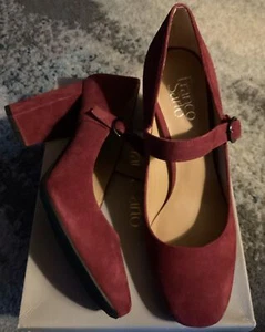 Franco Sarto Bordo Le Imperial Women’s US Sz 8.5 M 38.5 EU Maroon Heels Pump NIB - Picture 1 of 10