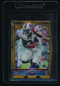 MARIO WILLIAMS 2015 TOPPS CHROME MINI GOLD REFRACTOR 07/10 BUFFALO BILLS