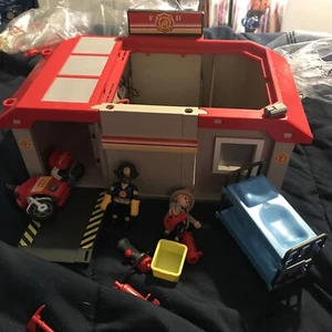 Playmobil Take Along Fire Station Missing Top  #PM-3 - Picture 1 of 3
