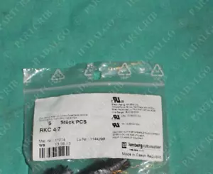 Lumberg, RKC 4/7, conector M12 4p 4 pines hembra enchufe recto - Imagen 1 de 2