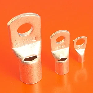 High Quality Copper Tube Terminals - Battery Cable Lugs/Eyelets Sizes 2.5mm-70mm - Picture 1 of 10