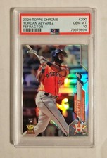 Yordan Alvarez PSA 10 2020 Topps Chrome RC #200 Gem Mint REFRACTOR Rookie P2