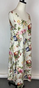 Maxi Vestido EXPRESS Vintage Años 90 M/L Retro Años 40 Floral Jardinería Cottagecore - Imagen 1 de 11