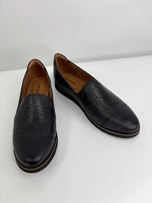 Mocasín Cobb Hill Rockport Laci Twin Go sin cordones corte láser cuero negro 7,5 nuevo sin caja Foto 1 de 4