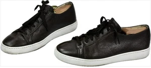 Santoni Men's Cleanic Lace Up Dark Brown Sneakers 8 = USA Size 9 NEAR MINT $595 - Picture 1 of 8