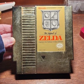 Nintendo NES The Legend of Zelda Cartucho Dorado Ahorro Bater&iacute;a 1985