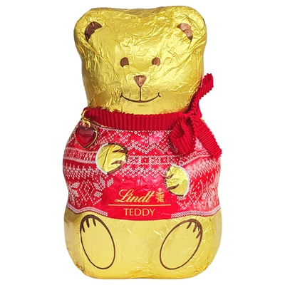 Lindt Teddy Milchschokolade mit zufälliger Farbe Pullover 200g, Weihnachtsgeschenk - Bild 1 von 4