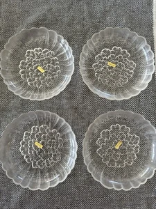 Les Jardins Javit Crystal Salad Plates -Set Of 4 - Picture 1 of 3