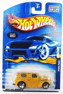 Hot Wheels Anglia Panel Truck 2001 amarillo Johnathan's Toys calcomanías MOSC casi como nuevo - Imagen 1 de 2