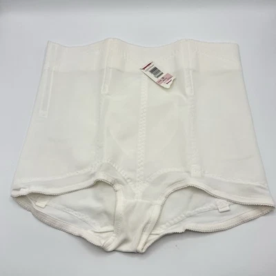 Вычитание трусики пояс белый винтажный бриф Shapewear нижнее белье Sz 36 - Изображение 1 из 4