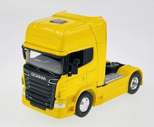 WELLY SCANIA V8 R730 GELB 1:64 DIE CAST METAL MODEL NEU IM KASTEN 9,5cm LANG - Bild 1 von 6