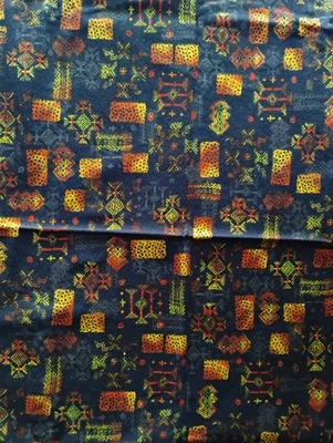 Kenva Cotton Fabric 34"x 42" JoAnn Fabrics Tribal  - Image 1 of 3