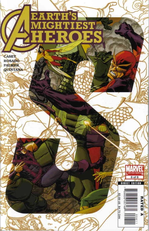 Avengers: Earth's Mightiest Heroes II #8 VF/NM; Marvel | Joe Casey - w/Bag+Board - Image 1 of 1