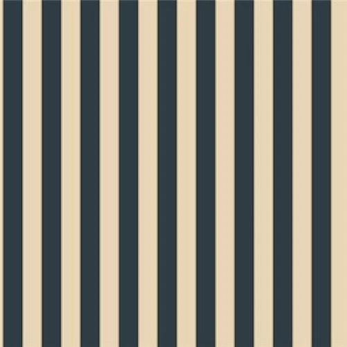 SB37915 - Simply Silks 4 Formal Stripe Navy Cream Gold Galerie Wallpaper