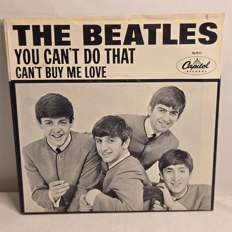 Coll/VTG: 45 7" SP THE BEATLES CAPITOL 5150 CAN'T BUY ME LOVE VG++ (see pics)Rec - Image 1 of 4