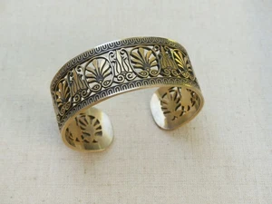 Metropolitan Museum of Art Armband MMA Ägyptische Cutout Manschette Ägypten vergoldet - Bild 1 von 10