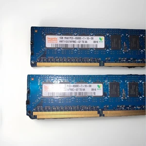 (4) Hynix 1GB 1Rx8 PC3 8500E 7-10-D0 RAM - Picture 1 of 4