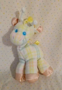 Vintage Playskool Baby Snuzzles Pastel Giraffe Stuffed Animal Plush 11" Blankies - Picture 1 of 10
