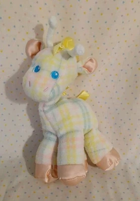 Vintage Playskool Baby Snuzzles Pastel Giraffe Stuffed Animal Plush 11" Blankies - Image 1 of 4