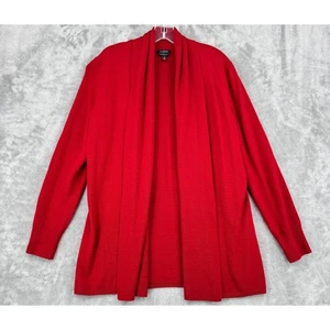 Talbots Pullover Damen Medium Merinowolle Strickjacke vorne offen weich Strick Urlaub - Bild 1 von 9