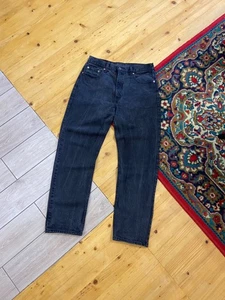 Vintage Levis 615 Orange Tab Black/Graphic Distressed Jeans Size 33x30 - Bild 1 von 22