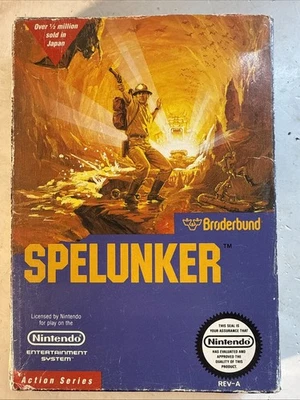 Spelunker -- Nintendo-- NES -- Broderbund -- Complete Authentic CIB - Image 1 of 4