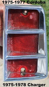 1975-1978 Cordoba 1975-1977 Dodge Charger 3798262 Drivers Left Rear Marker Light - Picture 1 of 16