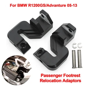 Reposapiés para BMW R1200GS 05-13/ADV Sozius descenso reposapiés trasero relocation - Imagen 1 de 13