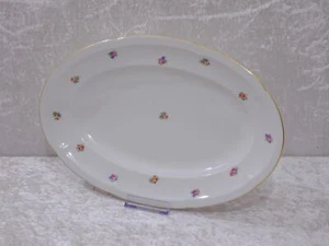 Royal Epiag Tschechoslowakei Porzellan Servierplatte Vintage Streublumen 32,5 cm - Picture 1 of 6