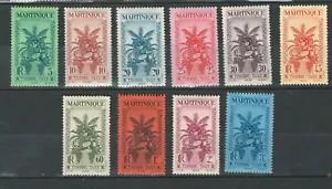 MARTINIQUE FRENCH COLONIES CULTURES TREES TAXES MH SET STAMPS LOT (MART 641) - Picture 1 of 1