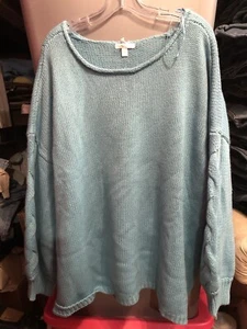 Lauren Conrad Blue Chunky Pullover Sweater Size 3X - Picture 1 of 5