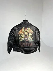 NUEVA NO 0009 Chaqueta de Cuero Vintage Sistema Azul Queen Personal SIN Número Talla 4 - Imagen 1 de 12