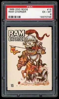 1969 Donruss Odd Rods Sticker #15 Ram Charger PSA 6 - Image 1 of 2