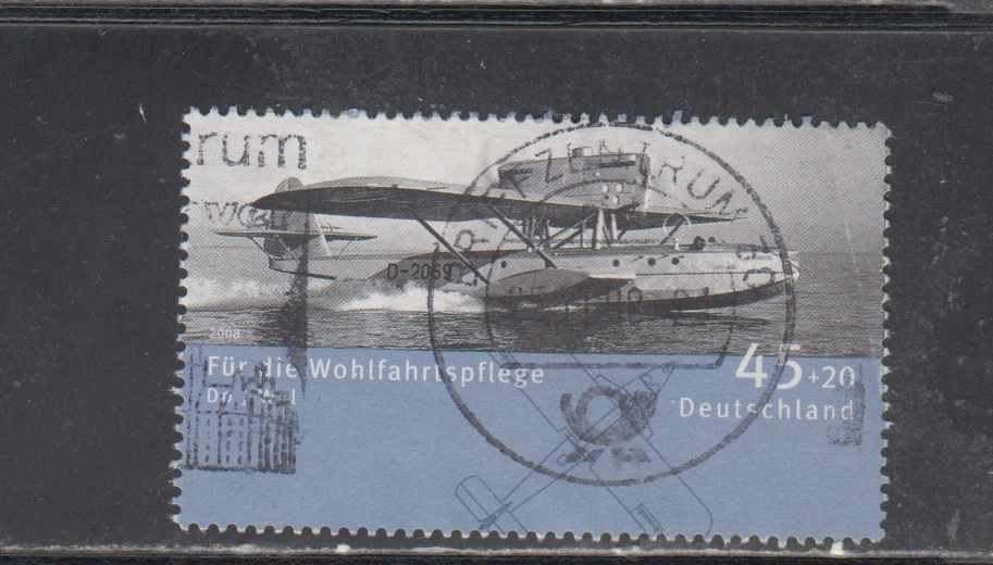 GERMANY :  2008 - USED  - SCOTT # B1002  SEMI POSTAL / PLANES - Image 1 of 1