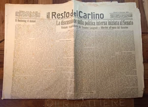 BOLOGNA 4/dicembre/1924 il Resto Del Carlino FASCISMO & LIBERALISMO-4206 - Picture 1 of 2