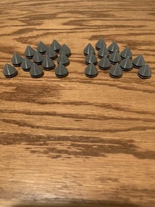 Spikes For Crocs, 3D printed pointy charms, 26 piece set In Gray - Picture 1 of 3
