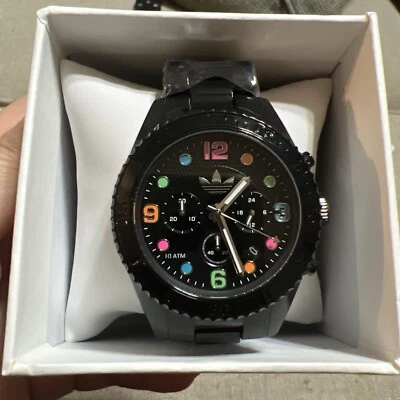 Adidas Brisbane Chronograph Men's Watch Black Dial Black Plastic ADH2947 - Image 1 of 3