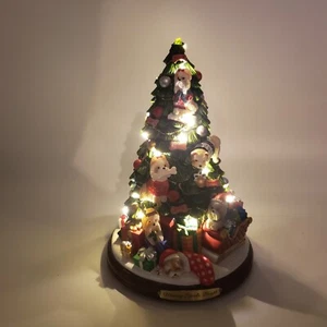 Bradford Exchange Limited Yorkie beleuchteter Baumherstellung Spirituosen hell #A0762 - Bild 1 von 22