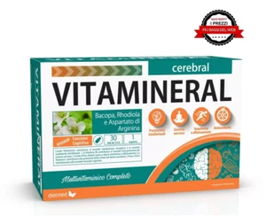 MULTIVITAMINICO Dietmed- Vitamineral Cerebral 30 FIALE contro stanchezza mentale - Imagen 1 de 1