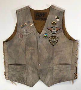 Gilet Harley Davidson spille toppe donna pelle scamosciata marmotta - Foto 1 di 12