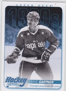 12/13 UD...MIKE GARTNER...1980'S HOCKEY HEROES...CARD # HH46...CAPITALS - Picture 1 of 1